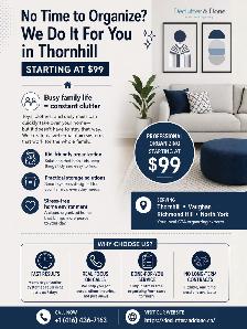 No Time to Organize? We Do It For You in Thornhill Starting $99