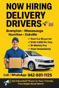 HIRING DELIVERY DRIVERS
