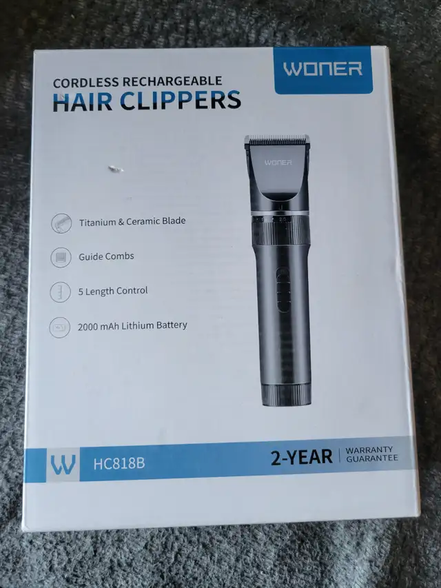 CORDLESS RECHARGEABLE HAIR CLIPPERS