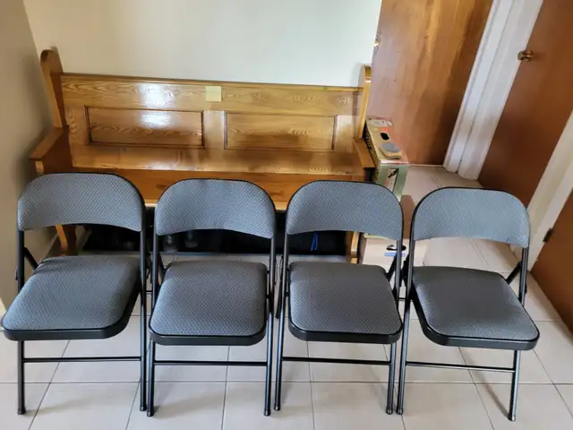 4 très belles chaises pliantes de qualité, très confortables, - Photo 2