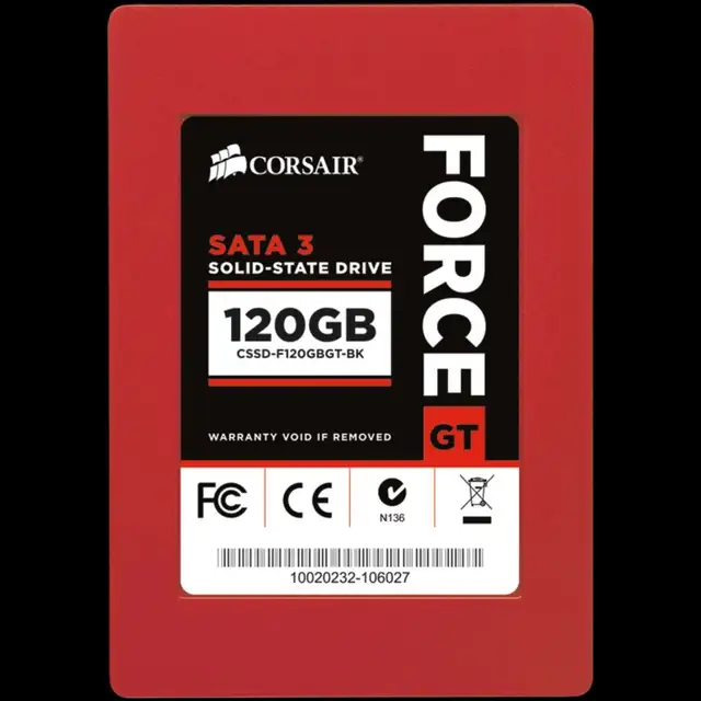 Corsair Force GT 120GB laptop SSD - Like New,