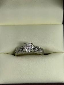 Vintage  Filigree Diamond Ring - Photo 2