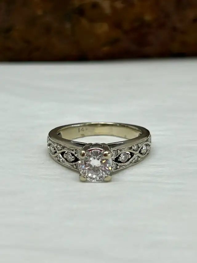 Vintage  Filigree Diamond Ring - Photo 8