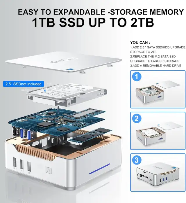 Windows Mini PC with DVD-Burner   Bonus, - Photo 2