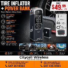 TIRE INFLATOR   POWERBANK