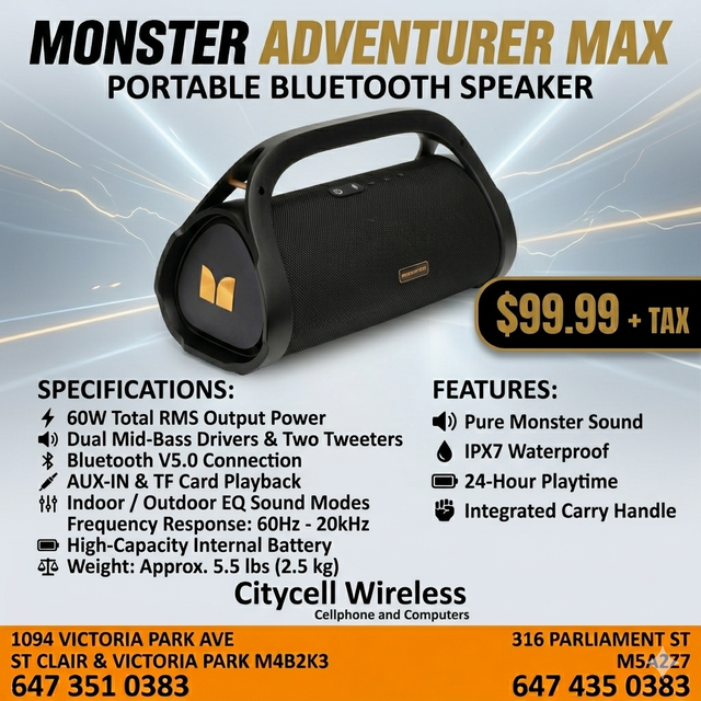 MONSTER ADVENTURE BLUETOOTH SPEAKER