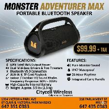 MONSTER ADVENTURE BLUETOOTH SPEAKER