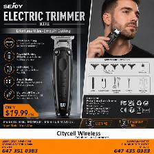 ELECTRIC TRIMMER WITH HAIR CUTTING TOOLS