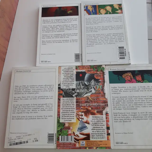 5 LIVRES NEUFS JEUNESSE:LE COMPLOT 91PAG, L'ALLUCINANT 149 PAG - Photo 2