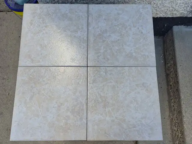 Over 500 sq ft New glossy Light Brown / Beige ceramic floor tile
