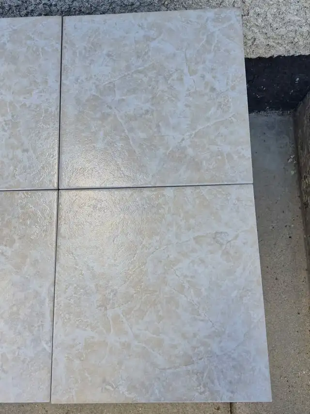 Over 500 sq ft New glossy Light Brown / Beige ceramic floor tile - Photo 6