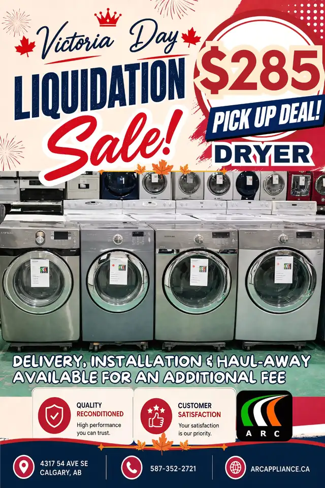 Victoria Day Liquidation Sale Dryer Pick Up Deal $285 Only! - Photo 2
