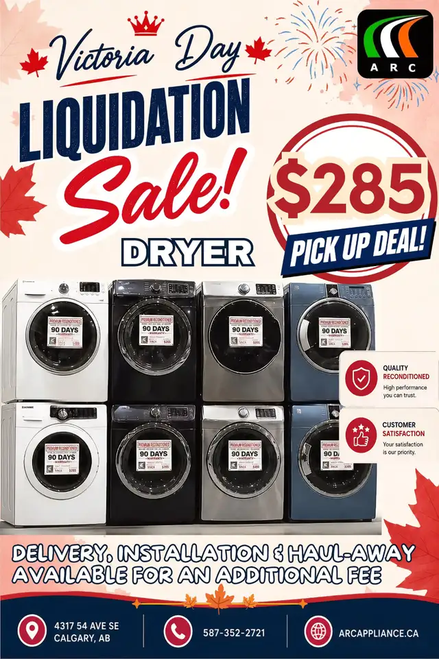Victoria Day Liquidation Sale Dryer Pick Up Deal $285 Only! - Photo 3