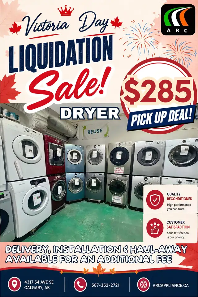 Victoria Day Liquidation Sale Dryer Pick Up Deal $285 Only! - Photo 4