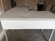 Large office desk - white office chair also available