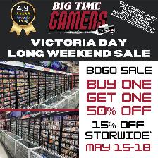 Victoria Day Long Weekend Sale @ Big Time Gamers!