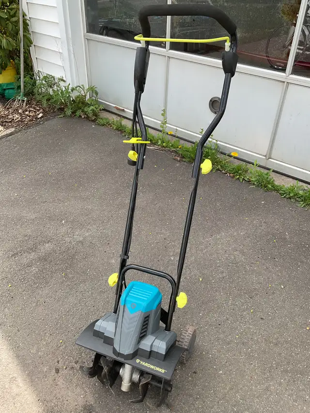 Yardworks 14-inch 10 amp electric corded tiller