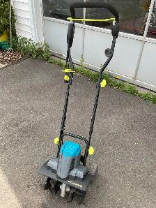 Yardworks 14-inch 10 amp electric corded tiller