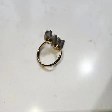 Jolie bague pour femme avec 2 coeurs (6.5) - Photo 4