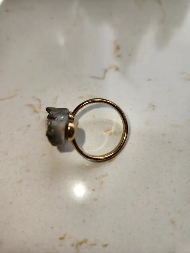 Jolie bague pour femme avec 2 coeurs (6.5) - Photo 5