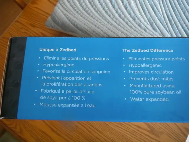 OREILLER  en mousse hybride , zedbed artisanal de luxe - Photo 8