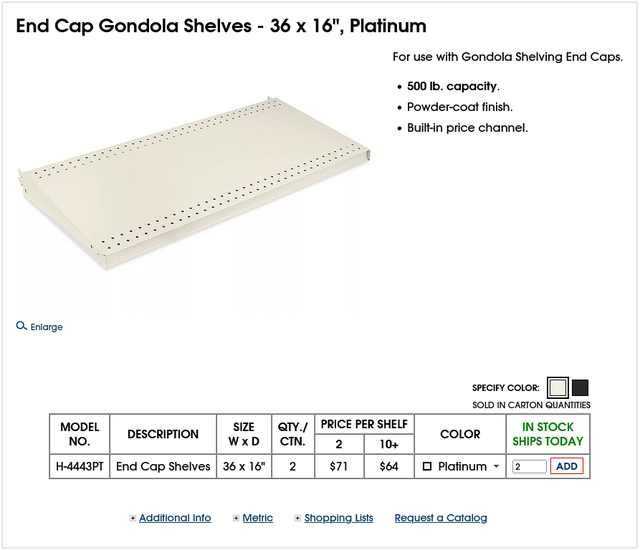 Gondola Shelving from ULINE - Photo 2