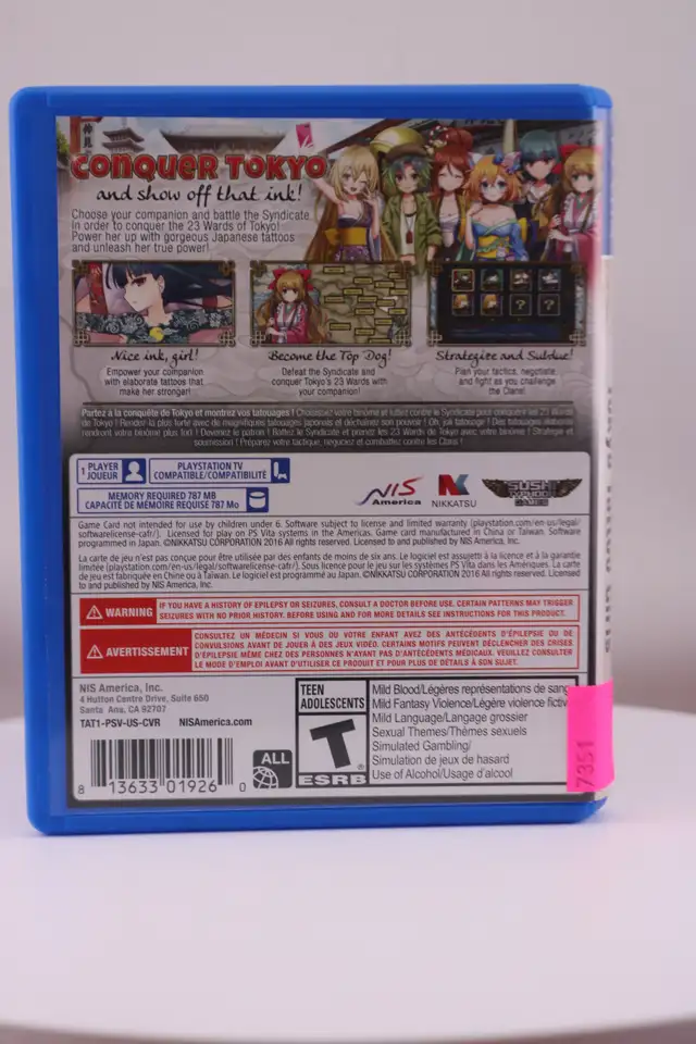 Tokyo Tattoo Girls - PS Vita - In Case (#7351) - Photo 4
