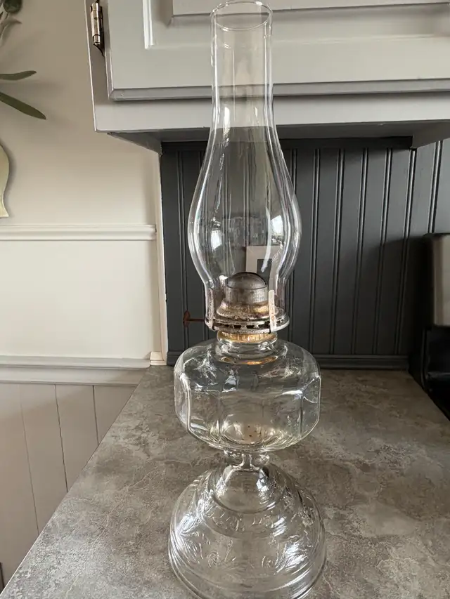 Assortment of antique lamps.