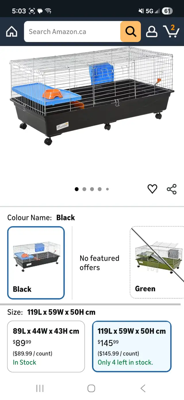 Selling my 47 inch bunny cage.