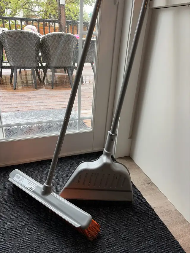 HDX Push Broom, Brush and Dust Pan Set