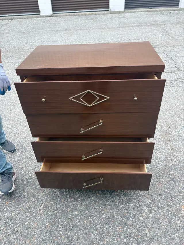 Free delivery used Vintage 4-Drawer Dresser - Photo 7