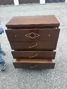 Free delivery used Vintage 4-Drawer Dresser - Photo 7
