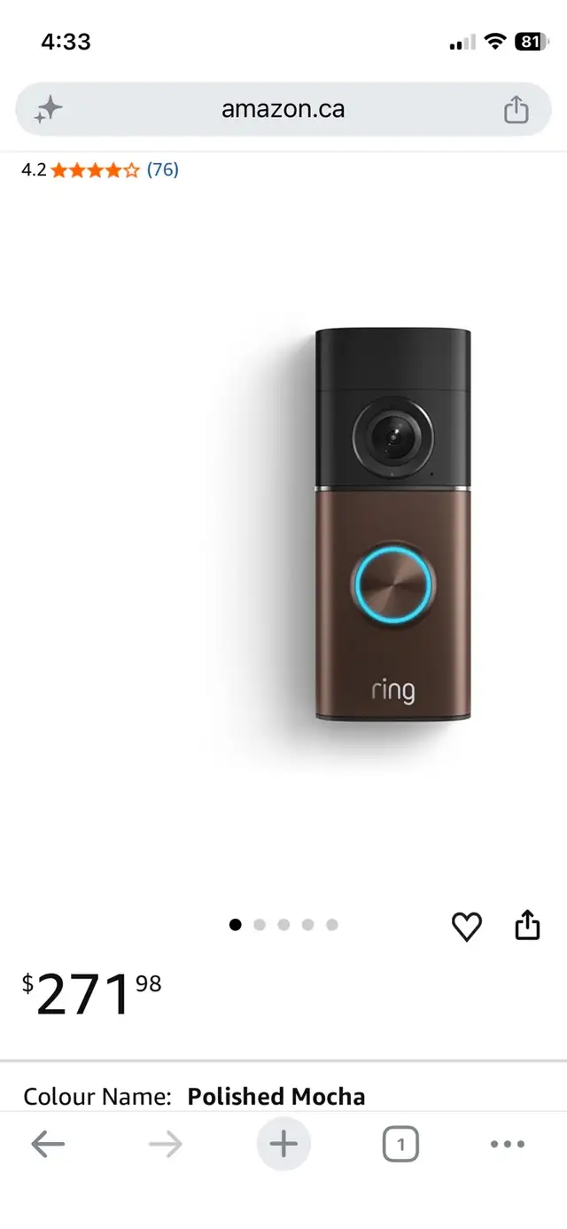 "ring" video doorbell for sale