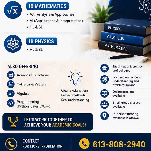 IB program online tutoring