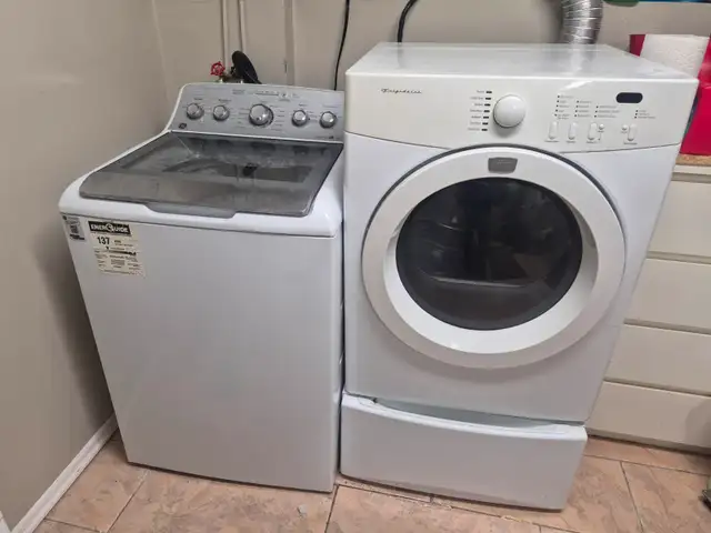 Newer top load High Efficiency washer & older dryer for sale