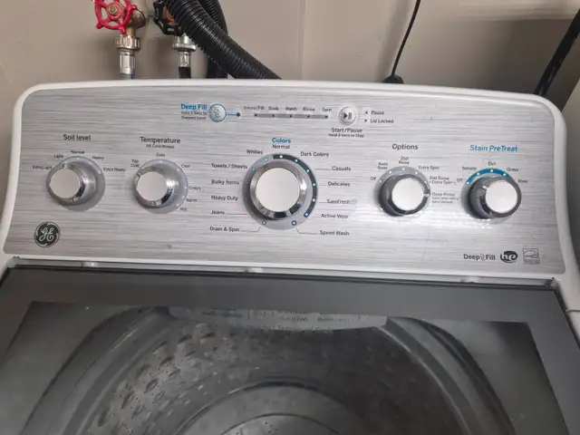 Newer top load High Efficiency washer & older dryer for sale - Photo 3