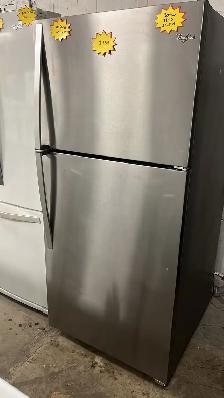 Whirlpool 30" Stainless Stell Refrigerator Fully Tested 30-Day