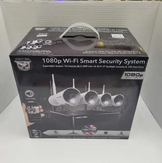 Night Owl HD Wi-fi Smart Security System w/4 Cameras