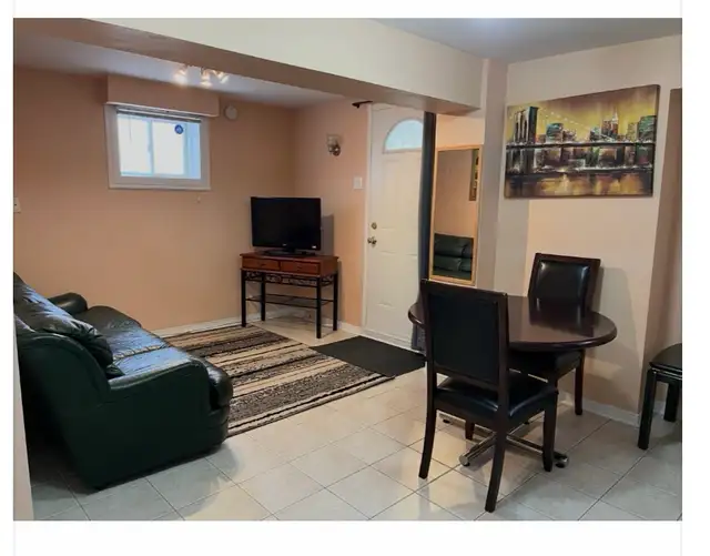 furnished basement apt