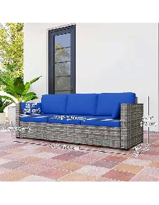 Sofa:3-Seat Outdoor/Patio/Balcony. (Brand New!)