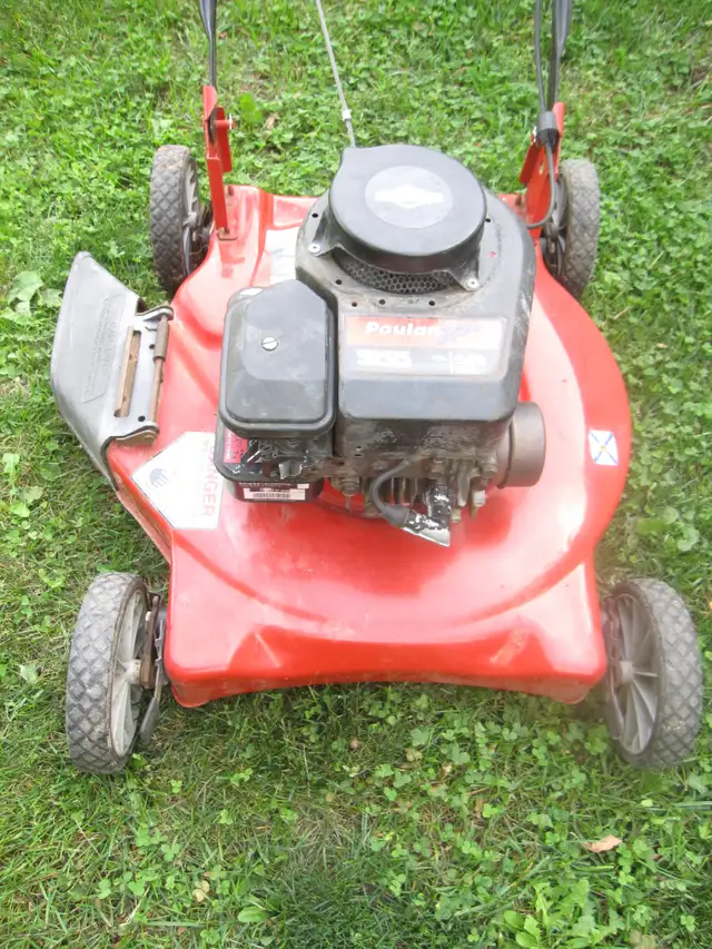 POULAN 20' PUSH LAWN MOWER BRIGGS 4.5 H/P STARTS RUNS GREAT - Photo 3