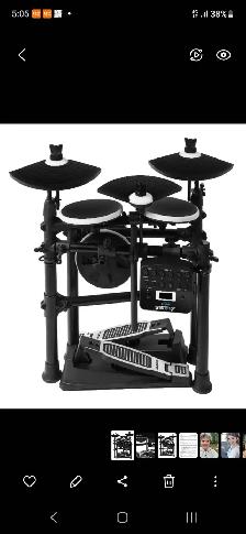 Alesis DM series electronic drum kit. Dbl kick. W'Laptop connect