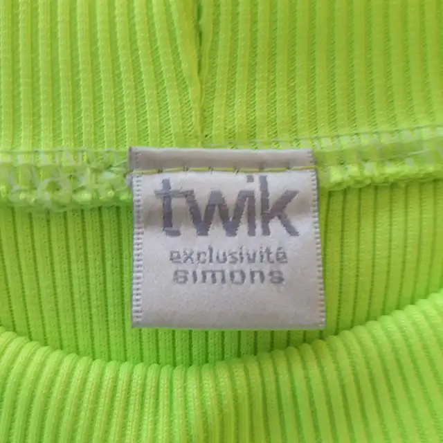 CHANDAIL NEUF TWICK DE SIMONS VERT BRILLANT GR SMALL FEM $10.00 - Photo 2