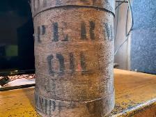 Buffalo Prairie City Oil Co.  Sperm whale oil jug