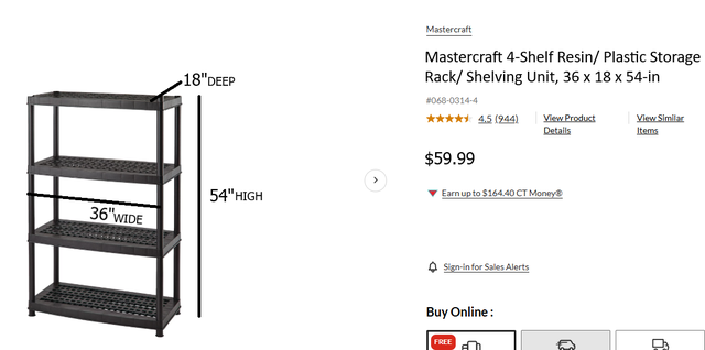 Sturdy, Resin Shelving Unit – The Perfect Size for Storage Needs - Photo 4