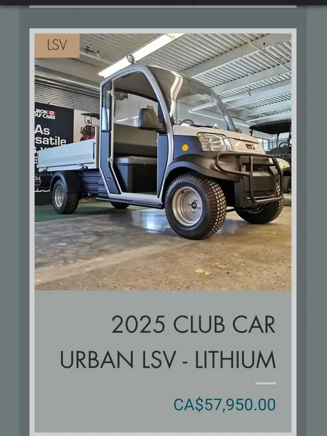 Club Car Low Speed Vehicle/truck (72 volt) - Photo 9