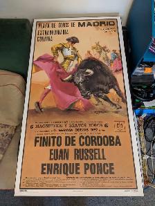 Madrid Bullfighting Poster Plak-It 38x21