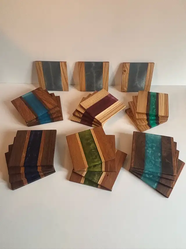 Wood/Epoxy Coasters