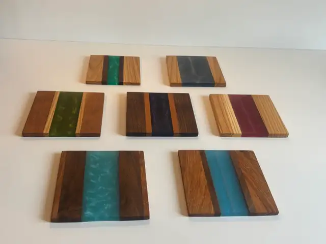 Wood/Epoxy Coasters - Photo 2