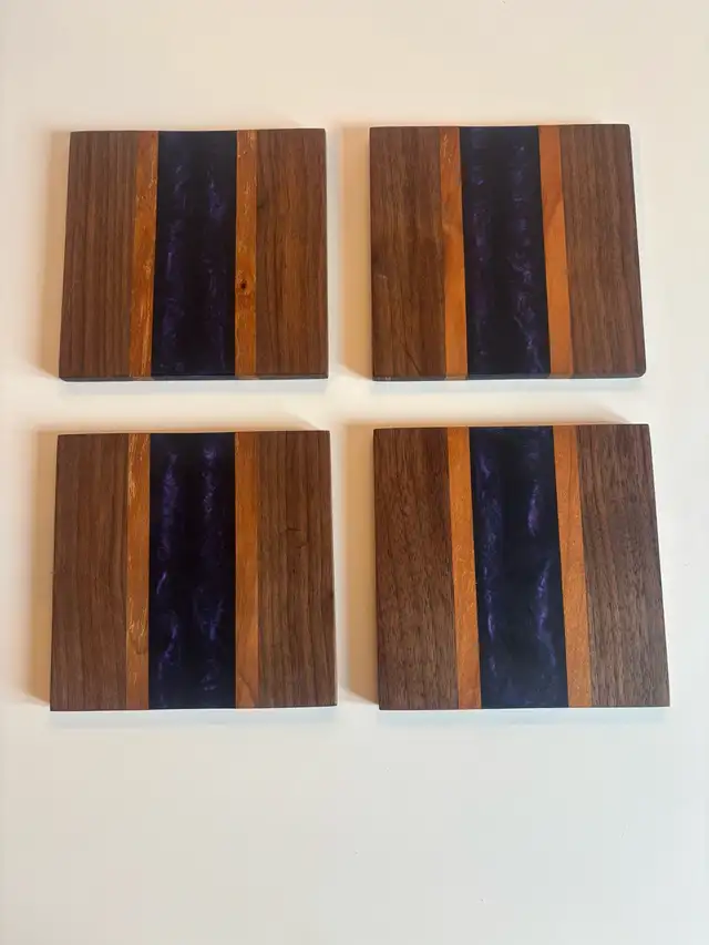 Wood/Epoxy Coasters - Photo 3